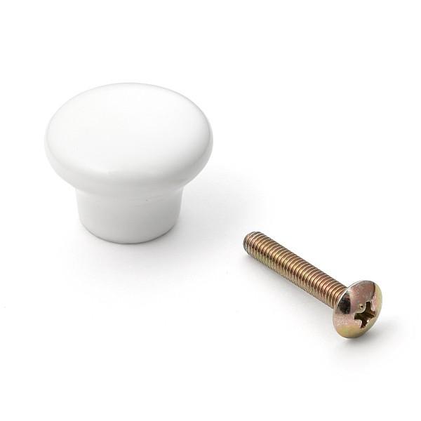 ポタリー丸つまみ 231F スガツネ LAMP 231F つまみ ホワイト「スガツネ製品ならカネマサ...