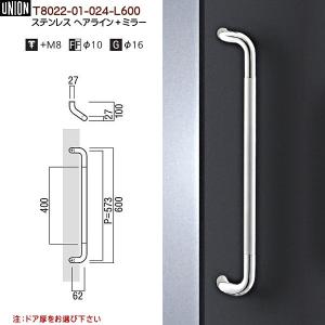Union ドアハンドル ドアハンドル ユニオン T2161-01-001 長さ：600mm : カネマサかな