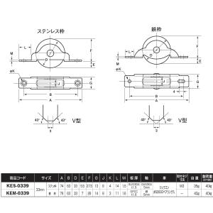 ロタ・ベアリング入 フラッター戸車 ヨコヅナ ...の詳細画像1