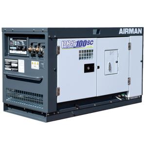 【決まりました】エンジンコンプレッサー　ディーゼルエンジンコンプレッサー　エアマン　北越工業　PDS130S型　アウタークーラー仕様　ローアワー　極上品中古機 AIRMAN 北越工業 PDS130S-5C3 エンジンコンプレッサ ボックスタイプ