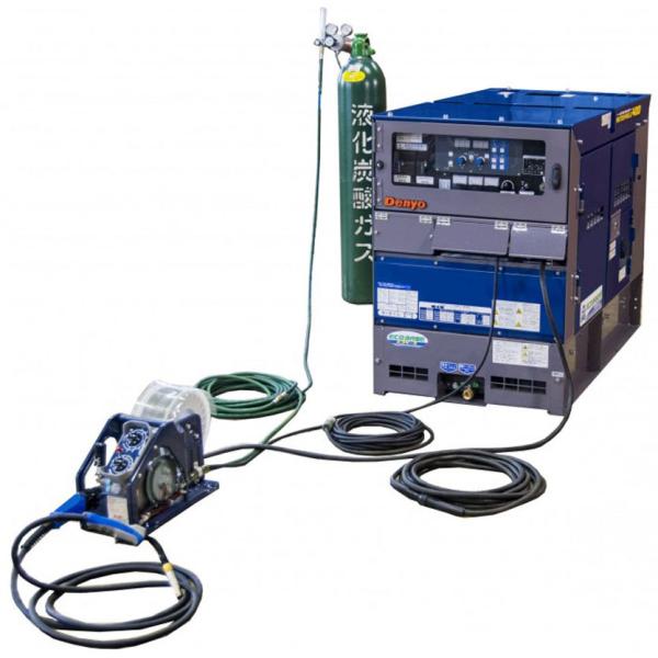 50000-218　(送料無料)　エンジン半自動溶接機　DCW-400LSE　(炭酸ガス/手溶接/ガ...
