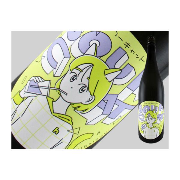 日本酒　秋田県　飛良泉　サワーキャット　おりがらみ火入れ　1.8L