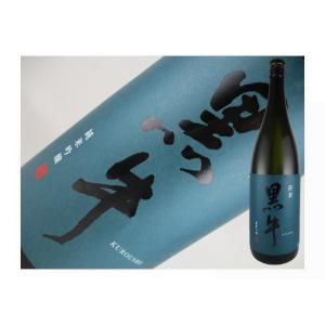 日本酒　和歌山県　黒牛　純米吟醸原酒　直柔　1.8L