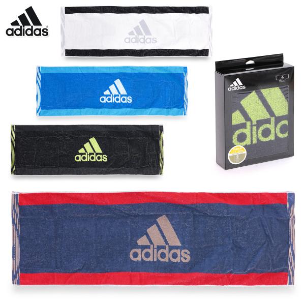 アディダス タオル スポーツタオル 綿 抗菌 防臭 コットン 箱入り ジャガード/CP スポーツタオ...
