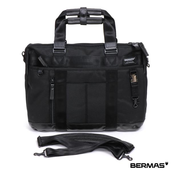 バーマス/BERMAS 1層 ブリーフ メンズ/レディース ビジネスバッグ ブラック W約41cm×...