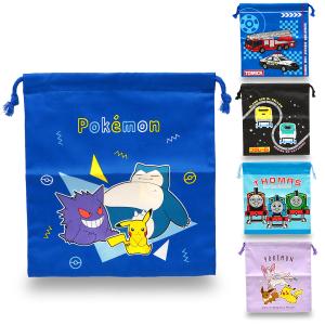 プラレール トミカ 巾着 M きんちゃく キャラクター ポーチ 日本製