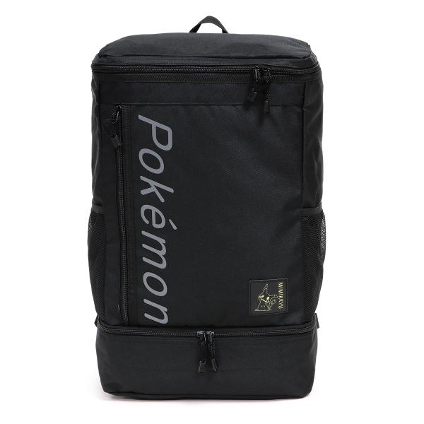 ポケモン リュック ポケットモンスター スクエア バックパック キッズ/子供/小学生/中学生 ブラッ...