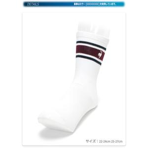 ルコック ソックス 靴下 クルーソックス 2足...の詳細画像1