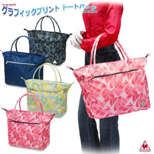 トートバッグ スポーツバッグ レディース ルコック/グラフィックプリント トートバッグ QMCMJA67