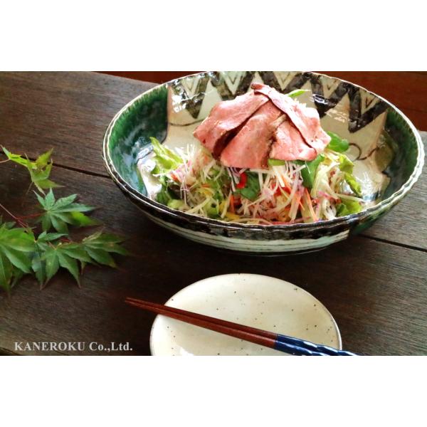 志野織部尺大鉢　30.3×7.2(cm)日本製　美濃焼　業務用食器　ビュッフェプレート　おばんざい　...