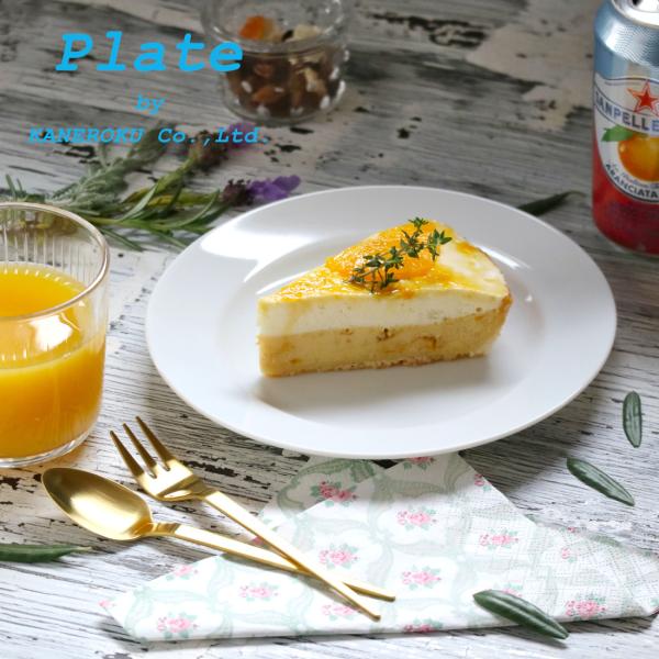 プラージュ19cmリムプレート　19.1×2.2cm　日本製　美濃焼　業務用食器　白の器　白磁　白磁...