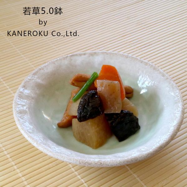 若草5.0鉢　16.5×4(cm）日本製　美濃焼　業務用食器　割烹食器　使いやすい食器　使いやすい鉢...