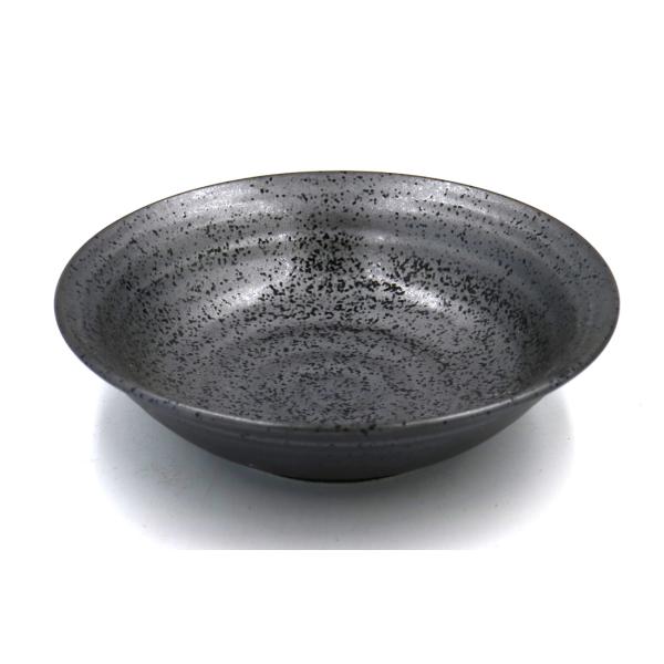 明世黒5.5浅鉢　17.9×4.7(cm)日本製　美濃焼　業務用食器　盛りやすい食器　使いやすい食器...