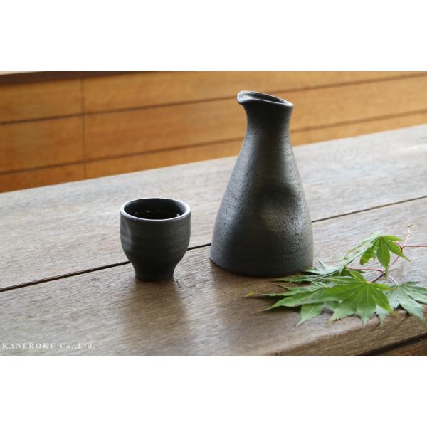 いぶし黒釉ぐい?み　6×6（cm）　日本製　美濃焼　業務用食器　おうち居酒屋　酒器