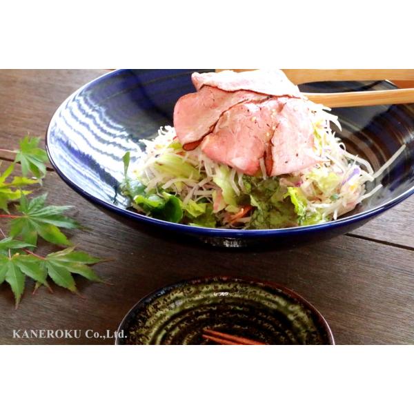 刷毛目銀彩ルリ尺鉢　30.2×7.6（cm）　業務用食器　本格和食器　プロ食器　おうち居酒屋　日本製...