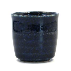 反型湯呑御影紺白刷毛 7×6.5(cm) 15...の詳細画像2