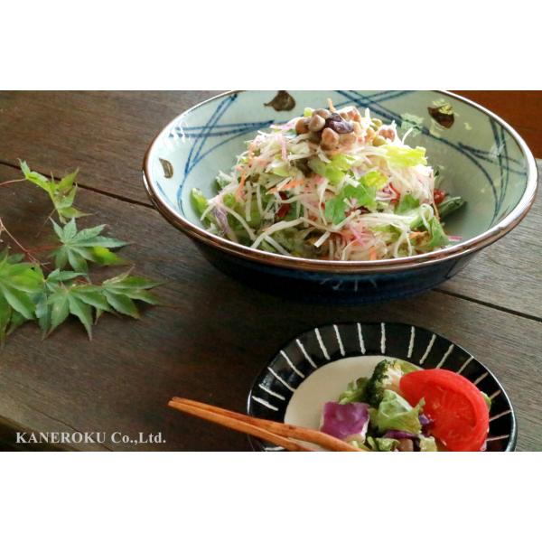 呉須巻錆点9.0鉢　28×8.2(cm)日本製　美濃焼　業務用食器　ビュッフェ　バイキング　おばんざ...