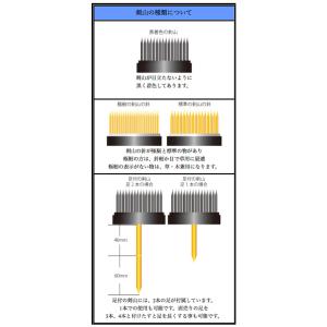 金高刃物老舗 剣山 V型オリジナル丸型足付 3号の詳細画像2