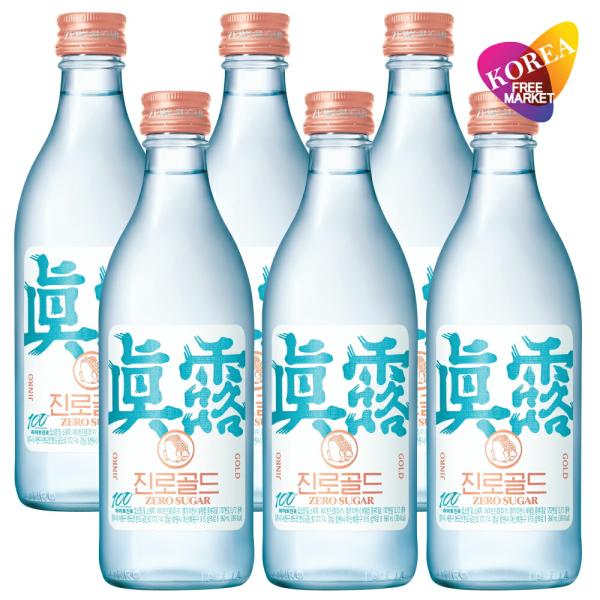 眞露 GOLD 360ml 6本セット / ZERO SUGAR JINRO ジンロ ゴールド チャ...