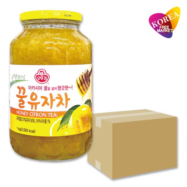 オットギ 三和 蜂蜜 柚子茶(ゆず茶) 1Kg 9本 箱売り 1BOX / はちみち ジャーム 業務...