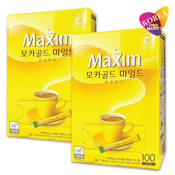 メクシムコーヒー モカミックス 100本入り × 2個セット インスタントコーヒー 韓国お土産/お中...