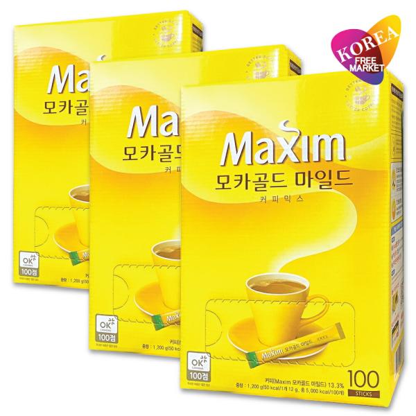メクシムコーヒー モカミックス 100本入り × 3個セット インスタントコーヒー 韓国お土産/お中...