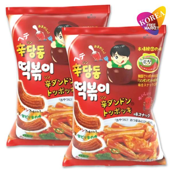 ヘテ 辛ダンドン トッポッキスナック 65g 2袋セット / 韓国お菓子 トッポキ スナック ヘテパ...