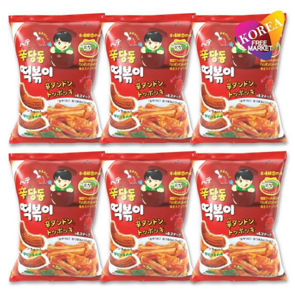 ヘテ 辛ダンドン トッポッキスナック 65g 6袋セット / 韓国お菓子 トッポキ スナック ヘテパ...