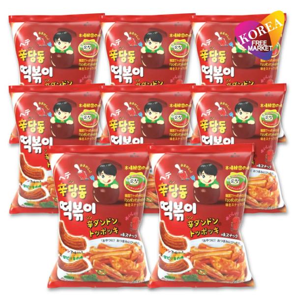 ヘテ 辛ダンドン トッポッキスナック 65g 8袋セット / 韓国お菓子 トッポキ スナック ヘテパ...