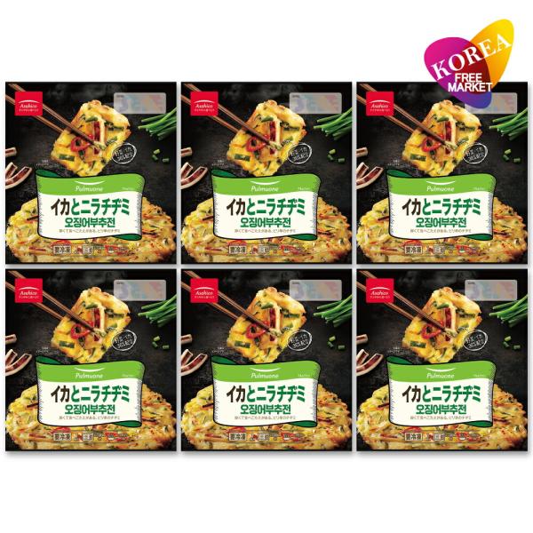 プルムウォン イカとニラチヂミ 220g 6個セット / 冷凍 Asahico アサヒコ 韓国 ジジ...