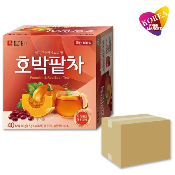 ダムト カボチャ小豆茶 60g (1.5g×40ティーバッグ) 16個 1BOX 箱売り / 韓国お...