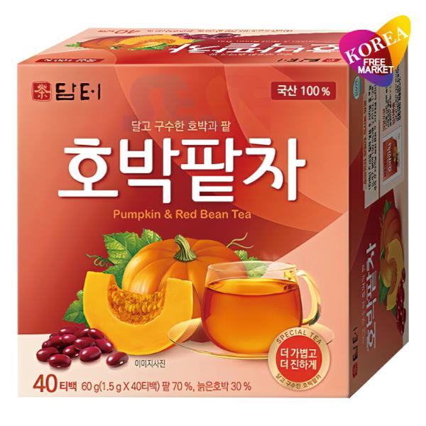 ダムト カボチャ小豆茶 60g (1.5g×40ティーバッグ) 16個 1BOX 箱売り / 韓国お...