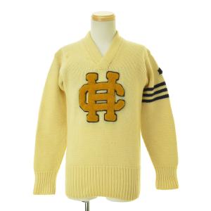 CHAMPION KNITWEAR MILLS 30s レタードVネック 長袖ニットセーター｜kanful