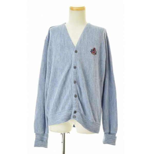 IZOD / アイゾッド 90s USA製 エンブレム アクリルニット 長袖カーディガン
