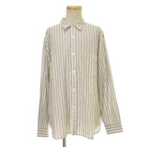 Steven alan / スティーブンアラン 23SS 81111440923 CTN/CLOS STRIPE REGULAR COLLAR SHIRT -LOOSE シャツ 長袖シャツ｜kanful