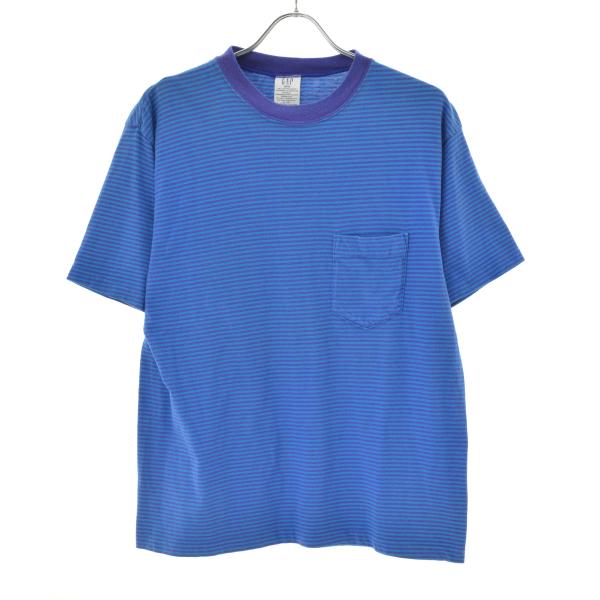 GAP / ギャップ 90s ボーダー ポケット付き 半袖Tシャツ