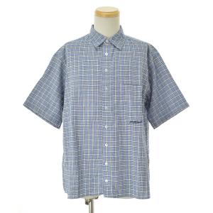 YARDSALE / ヤードセール 24SS ZENITH SHIRT BLUE ゼニス 半袖シャツ｜kanful