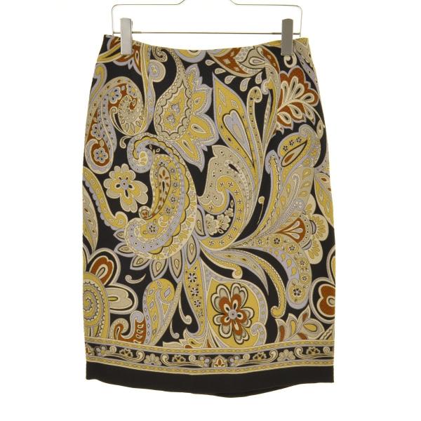 DAMA collection / ダーマコレクション イタリア素材 ペイズリープリント シルクウー...