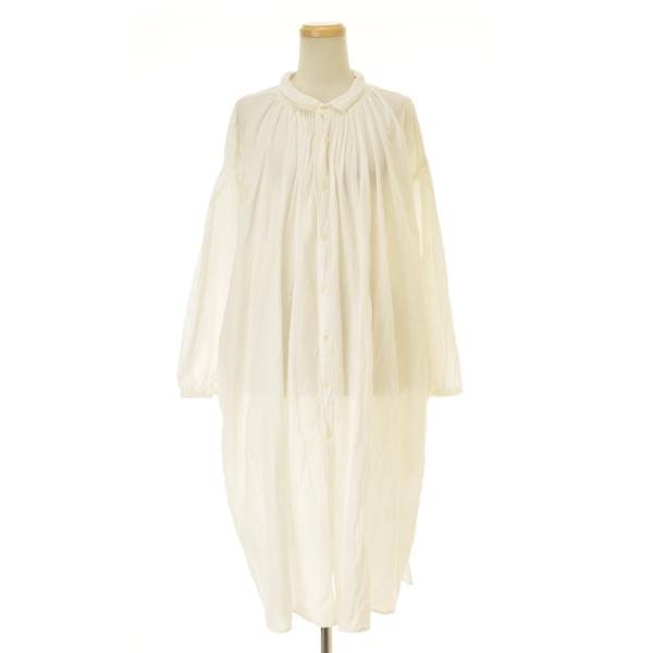 SO / エスオー SB-0295 コットンガーゼギャザーワンピース 長袖ワンピース