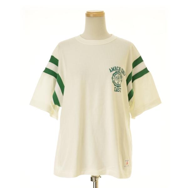 Americana / アメリカーナ リヨセルコットン天竺 フットボールT 五分袖Tシャツ