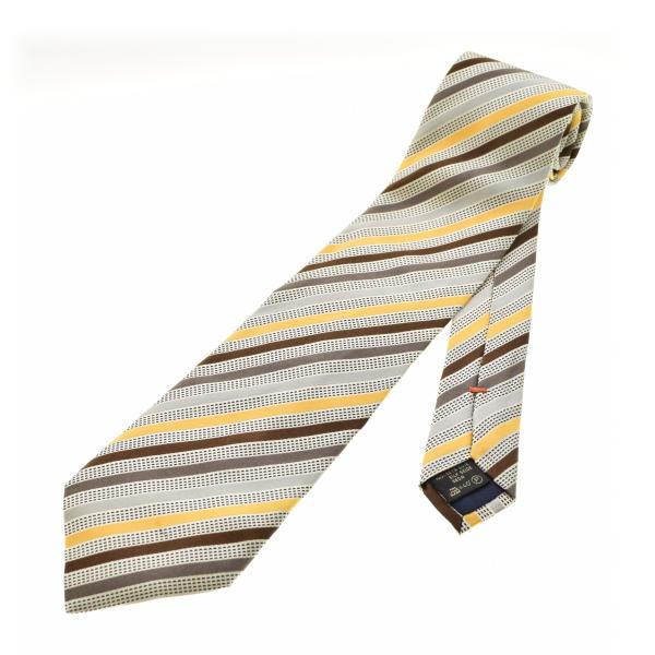 Ermenegildo Zegna / エルメネジルドゼニア イタリア製 シルク レジメンタル ネク...