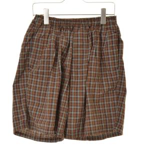 COMFORTABLE REASON / コンフォータブルリーズン 2tuck Lounge Shorts Brown ショートパンツ｜kanful