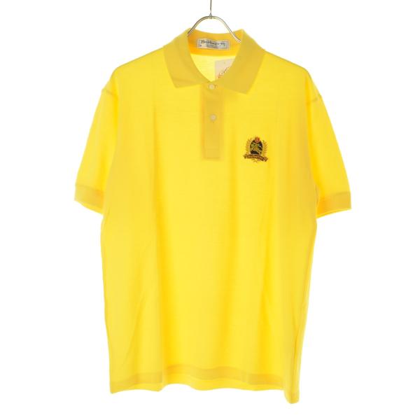 BURBERRY / バーバリー 80s〜90s イングランド製 ワンポイント鹿の子 半袖ポロシャツ