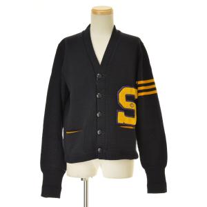 INSCRIRE（アンスクリア） VAN LETTERD CARDIGAN ワッペン レタード V