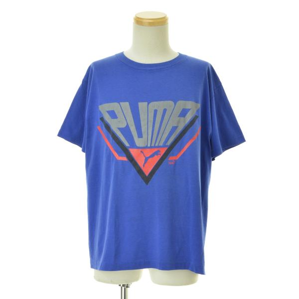 PUMA / プーマ 80s〜 USA製 ロゴプリント 半袖Tシャツ