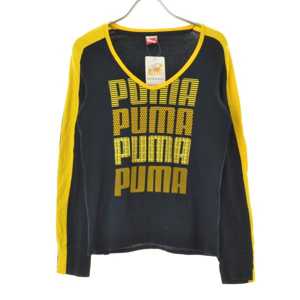PUMA / プーマ 556159 ロゴプリント 長袖Tシャツ