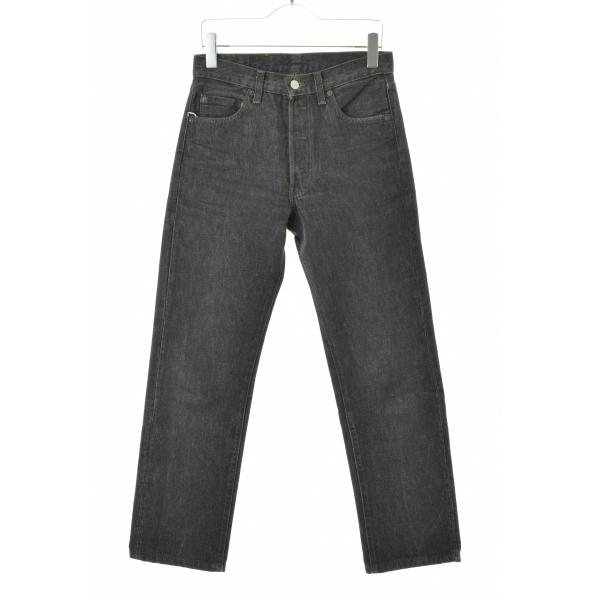 LEVIS / リーバイス 80s USA製 501-0658 内股シングル 先染めブラック デニム...