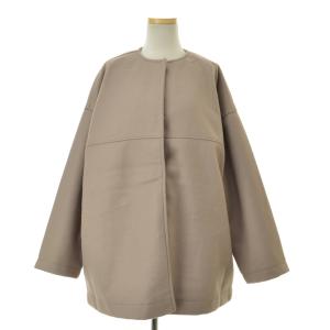 chocol raffine robe / ショコラフィネローブ 6A37L1Z0200 洗えるノーカラーショート コート｜kanful