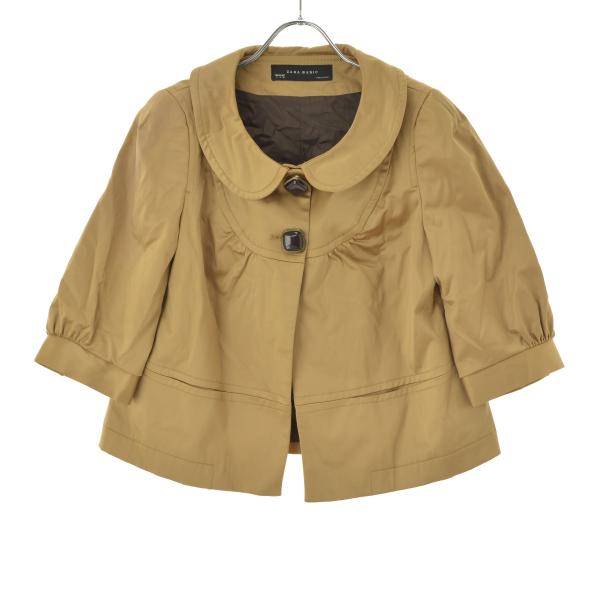 ZARA BASIC / ザラ 七分袖ラウンドカラー ジャケット