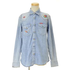 H BAR C / エイチバーシー 70s〜 刺繍チェック柄ウエスタン 長袖シャツ